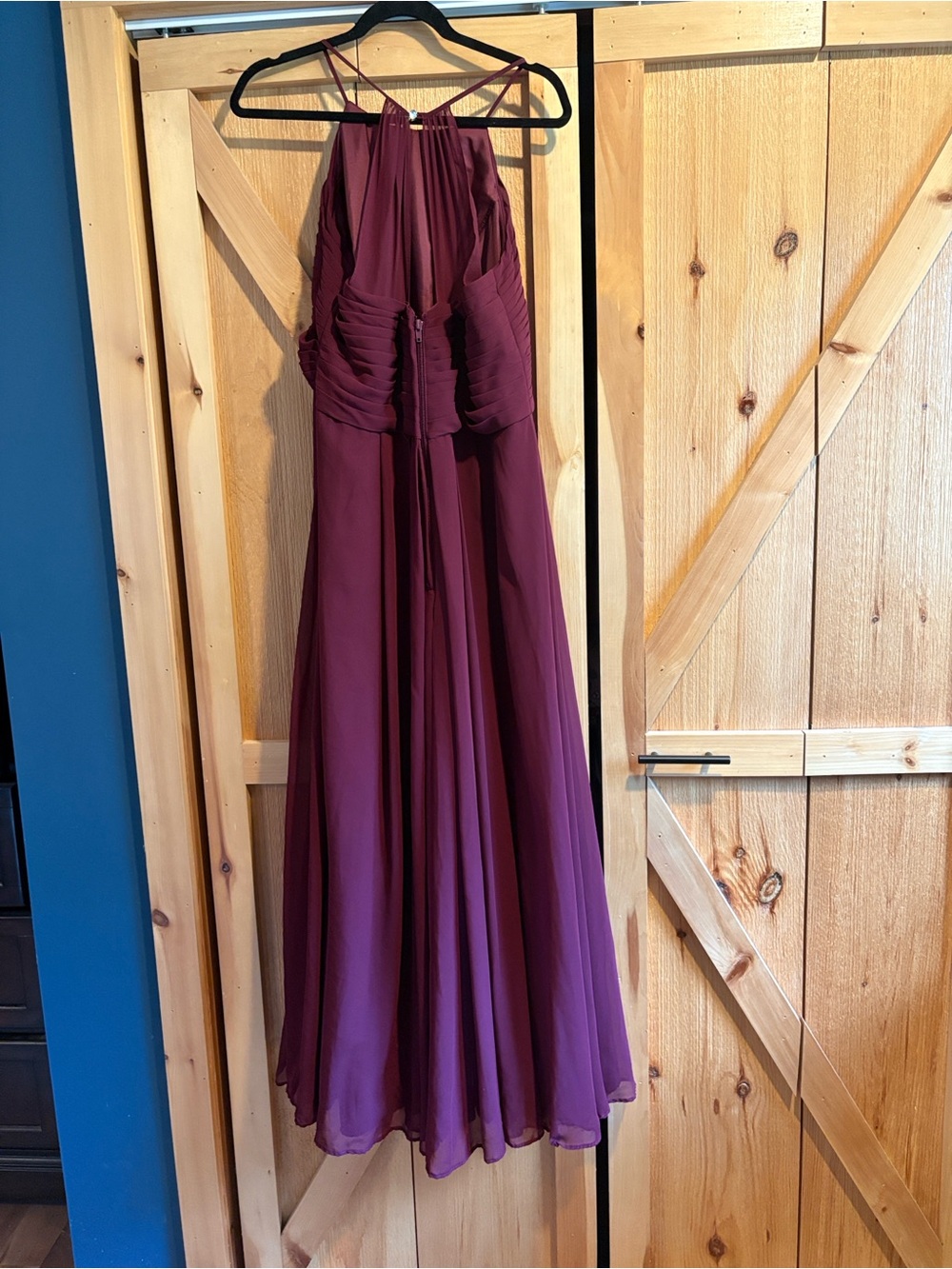 Azazie Ginger Dress A16 Color Cabernet - Picture 10 of 15
